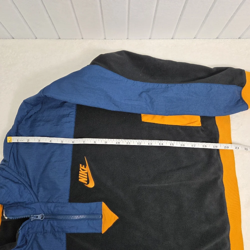 Nike Polar Fleece Half Zip Blue Orange Size‎ XL